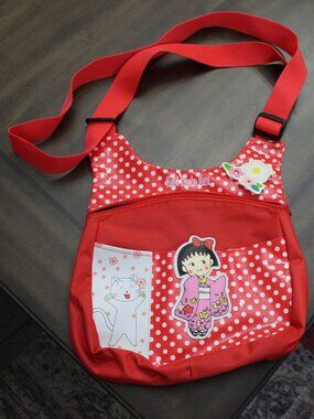 3/$188❤️CHIBI MARUKO CHAN ちびまる子ちゃん Momoko Sakura Kimono crossbody shoulder bag